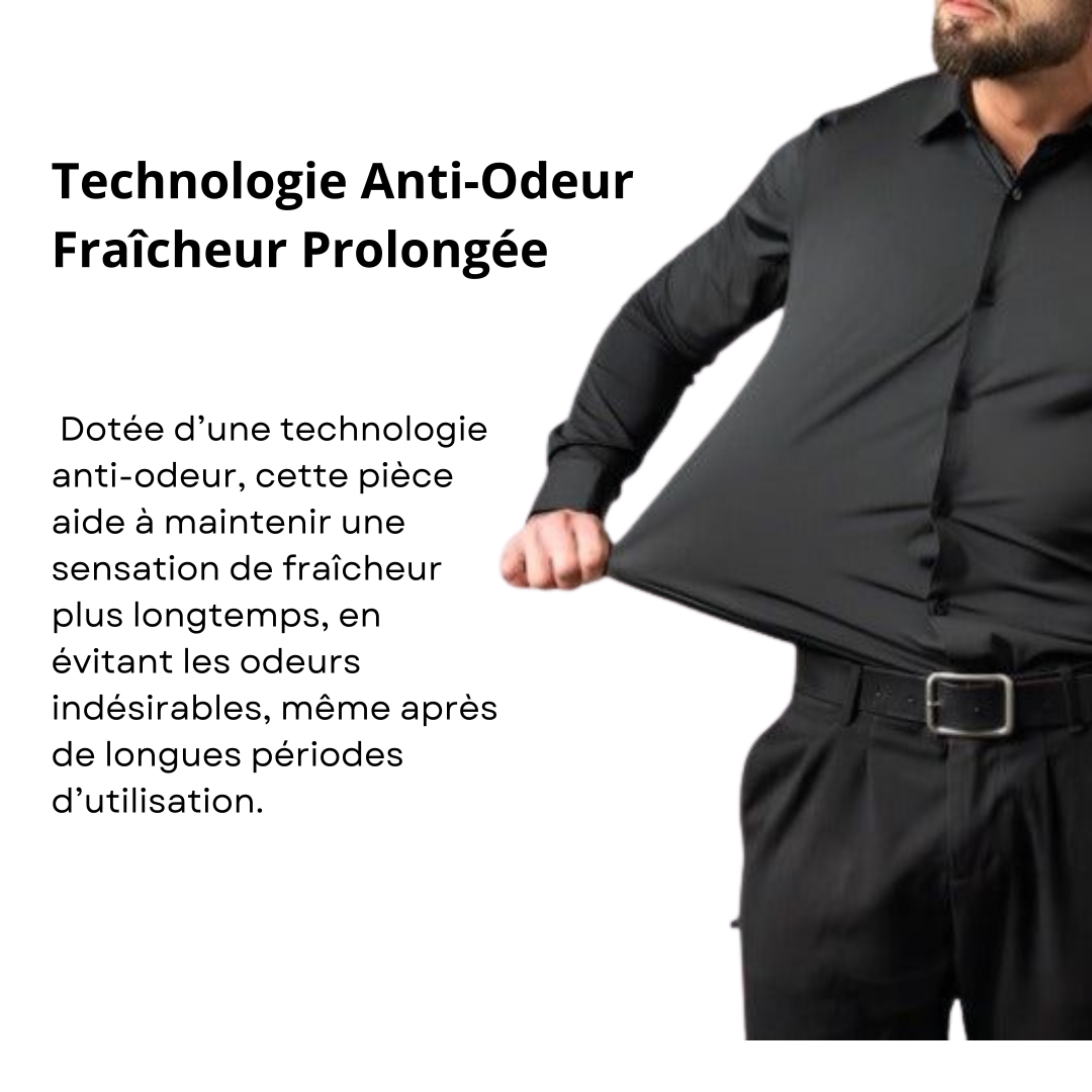 [ACHETEZ-EN 1, OBTENEZ-EN 2] Ultra Tech - Chemise Haute Performance Anti-Froissage pour Homme