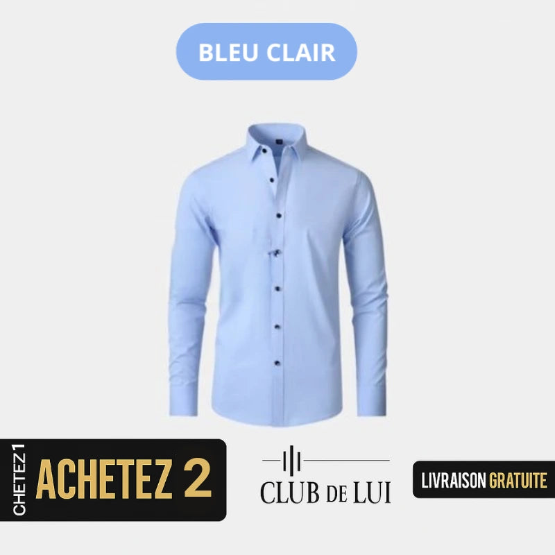 [ACHETEZ-EN 1, OBTENEZ-EN 2] Ultra Tech - Chemise Haute Performance Anti-Froissage pour Homme