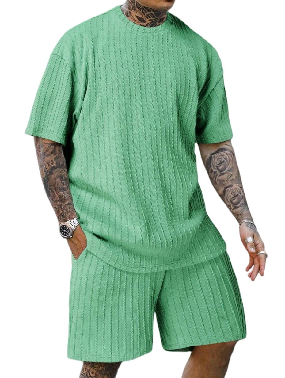 [ACHETEZ-EN 1, OBTENEZ-EN 2] Solvairé - Ensemble Décontracté Homme en Maille Légère - Style Estival