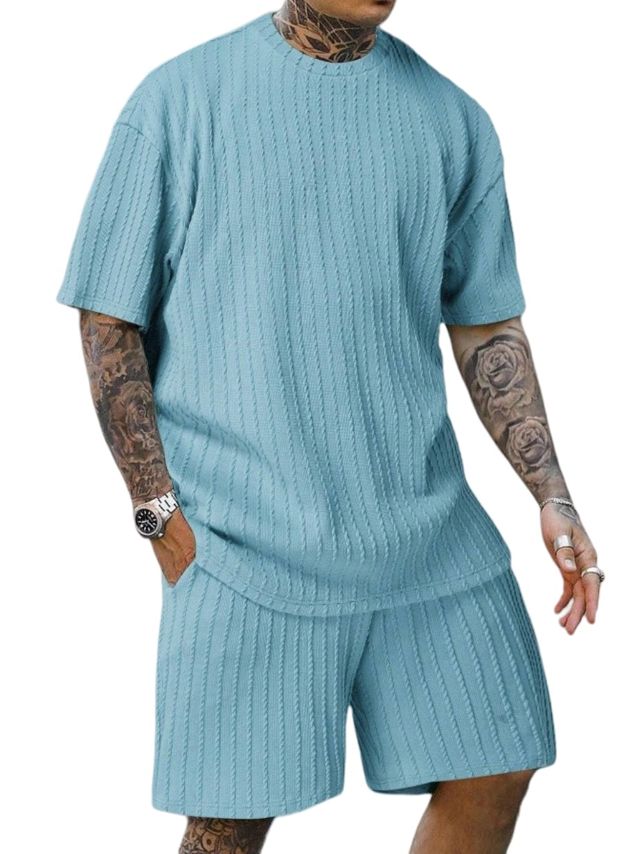 [ACHETEZ-EN 1, OBTENEZ-EN 2] Solvairé - Ensemble Décontracté Homme en Maille Légère - Style Estival
