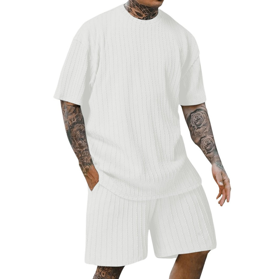 [ACHETEZ-EN 1, OBTENEZ-EN 2] Solvairé - Ensemble Décontracté Homme en Maille Légère - Style Estival