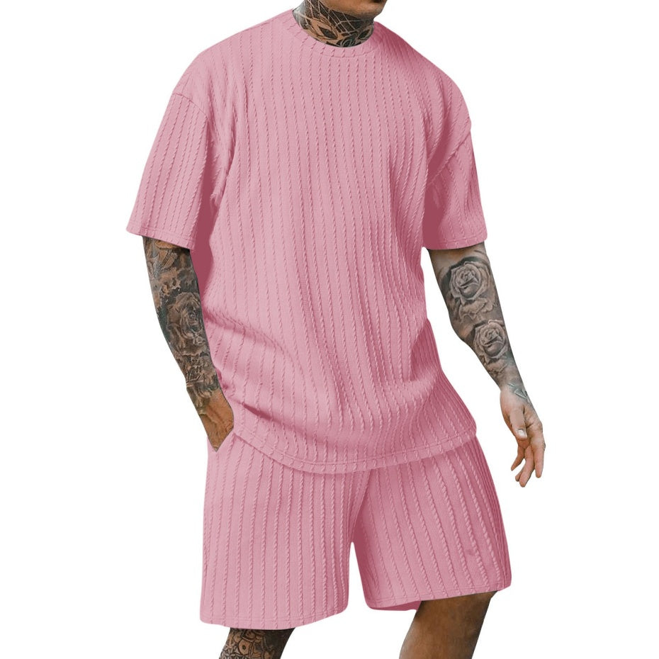 [ACHETEZ-EN 1, OBTENEZ-EN 2] Solvairé - Ensemble Décontracté Homme en Maille Légère - Style Estival