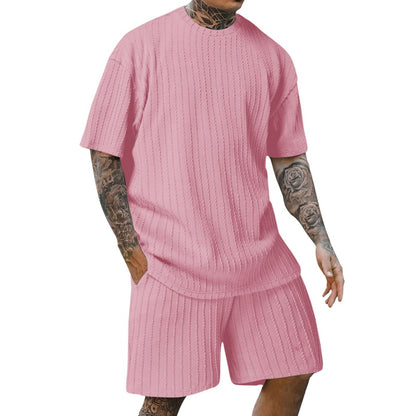 [ACHETEZ-EN 1, OBTENEZ-EN 2] Solvairé - Ensemble Décontracté Homme en Maille Légère - Style Estival