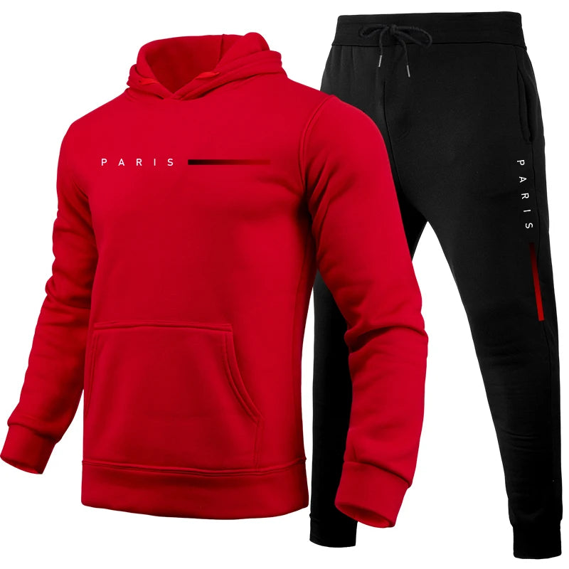 [ACHETEZ-EN 1, OBTENEZ-EN 2] Velvestyle - Ensemble de Survêtement Homme à Imprimé Haute Qualité - Sweat et Pantalon