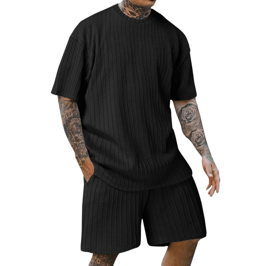 [ACHETEZ-EN 1, OBTENEZ-EN 2] Solvairé - Ensemble Décontracté Homme en Maille Légère - Style Estival